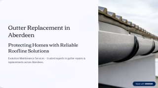 Reliable Gutter Repairs & Replacements in Aberdeen