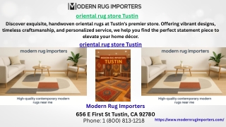 oriental rug store Tustin