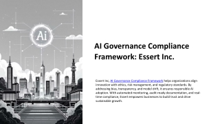 AI Governance Compliance Framework - Essert Inc