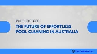 PoolBot B300 – The Advanced Robot Pool Cleaner