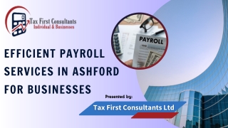 Efficient Payroll Services in Ashford for Businesses