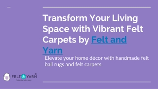 Stylish Handcrafted Felt Ball Rugs – Eco-Friendly and Durable