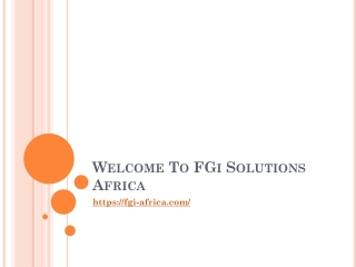 Logistics Companies in East Africa By FGi Solutions Africa