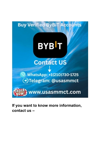 _ Top   Buy Verified Bybit Accounts Safely & Easily