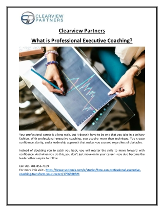 Certified Professional Executive Coaching for Career Growth