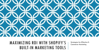 Maximizing ROI with Shopify’s Built-In Marketing Tools
