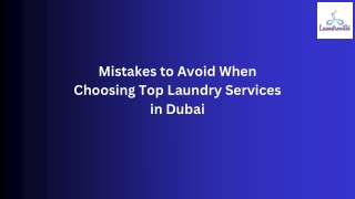 Mistakes to Avoid When Choosing Top Laundry Services in Dubai