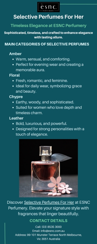 Selective Perfumes for Her – Elegance That Lasts All Day