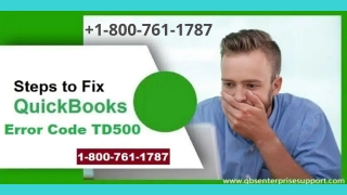 Different means to Troubleshoot QuickBooks Error TD500