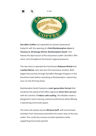 Zarraffa's rockhampton