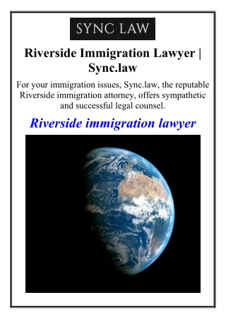 Riverside Immigration Lawyer | Sync.law