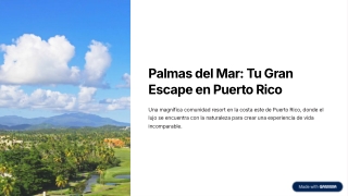 Palmas Del Mar Beach Resort