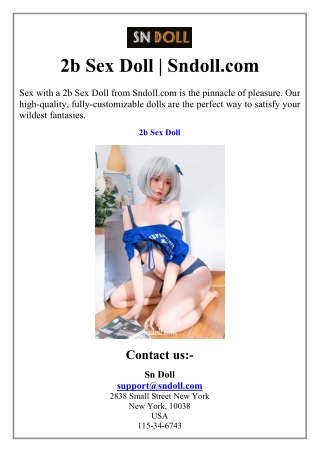 2b Sex Doll  Sndoll.com