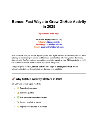 Bonus_ Fast Ways to Grow GitHub Activity in 2025