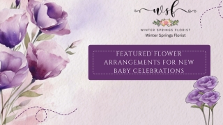 Featured Flower Arrangements for New Baby Celebrations