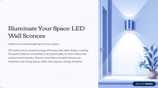 LED Wall Sconces to Brighten Your Space