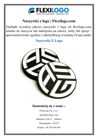 Naszywki z logo  Flexilogo