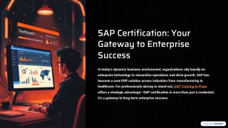 What Makes SAP Certification Your Gateway to Enterprise Success