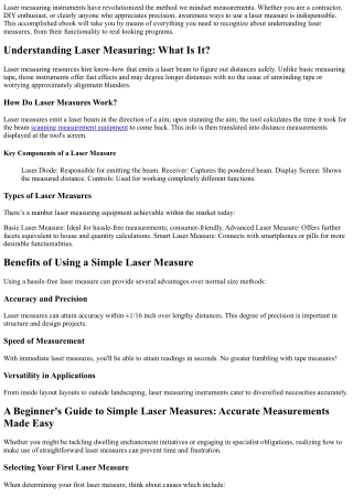 How to Make Measuring Fun and Easy with a Simple Laser Tool