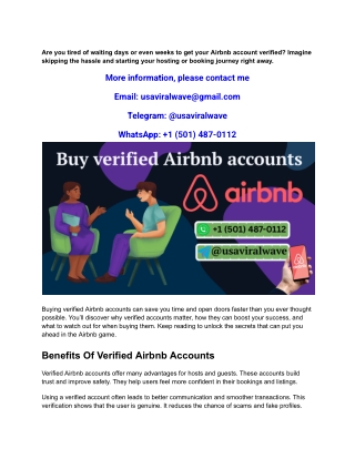 Are you tired of waiting days or even weeks to get your Airbnb account verified?