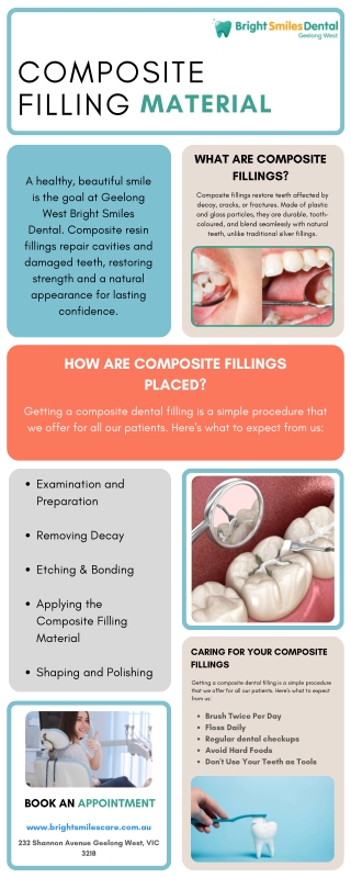 Composite Filling Material  Bright Smiles Dental