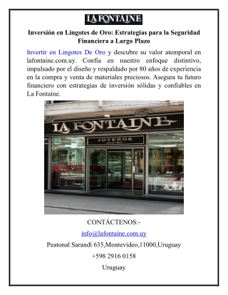 Inversión en Lingotes de Oro Estrategias para la Seguridad Financiera a Largo Plazo