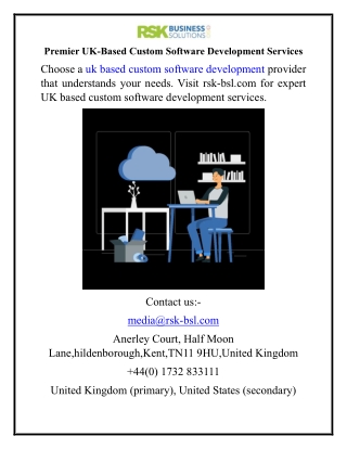 Premier UK-Based Custom Software Development Services