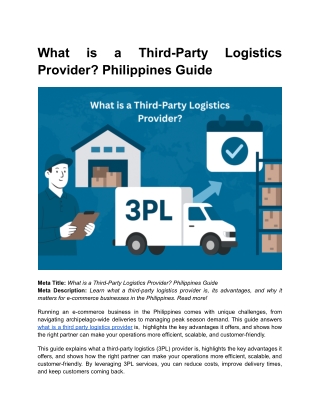 BLOG 8 _ What is a Third-Party Logistics Provider_ Philippines Guide