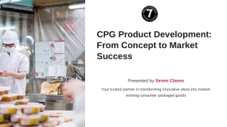 CPG Product Development From Concept to Market Success