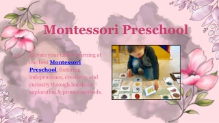 Montessori Preschool