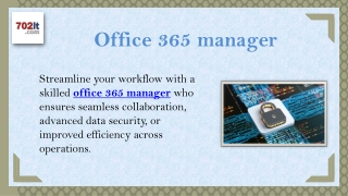 Office 365 Manager