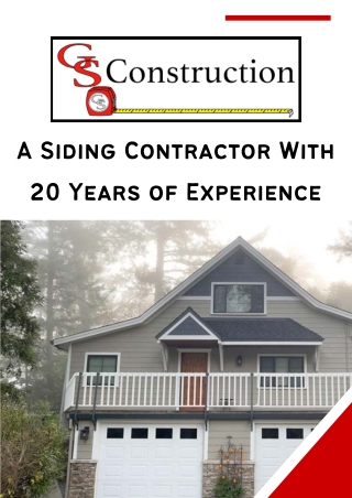 Siding Replacement Services Santa Clara County - GS Construction Inc.