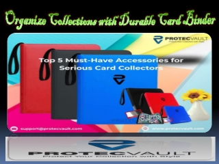 Organize Collections with Durable Card Binder