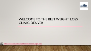 Best Weight Loss Clinic Denver For Better Look