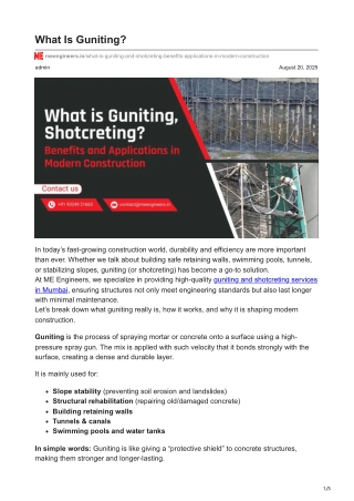meengineers.in-What Is Guniting