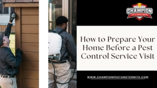 How to Prepare Your Home Before a Pest Control Service Visit