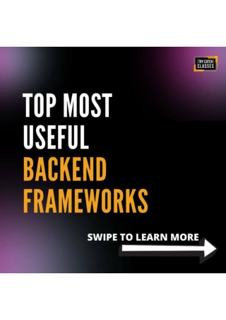 Top Backend Frameworks Every Developer Should Know, Explained by  TryCatch Class