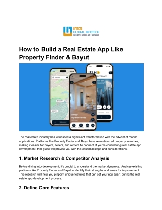 How to Build a Real Estate App Like Property Finder & Bayut