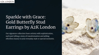 Gold Butterfly Stud Earrings That Symbolize Grace and Elegance