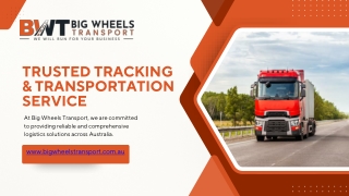 Big Wheels Transport – Reliable Logistics Across Australia