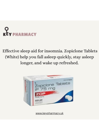 Zopiclone Tablets (7.5 mg) – Effective Sleep Aid for Insomnia