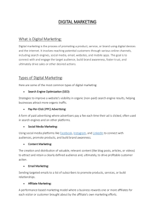 All About Digital Marketing