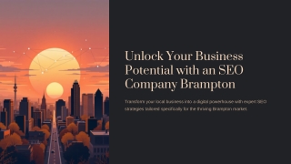 Why Choose an SEO Company Brampton for Your Growth