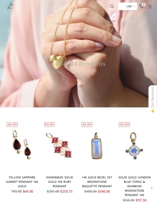 Enhance Your Appearance with a Classic 14k Gold Pendant from KJewelry Accessorie