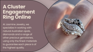 A Cluster Engagement Ring Online