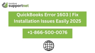 QuickBooks Error 1603  Fix Installation Issues Easily 2025