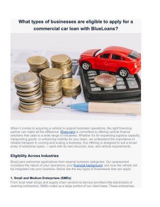 Truck Loan in Melbourne