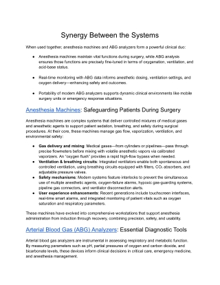 Synergy Between the Systems