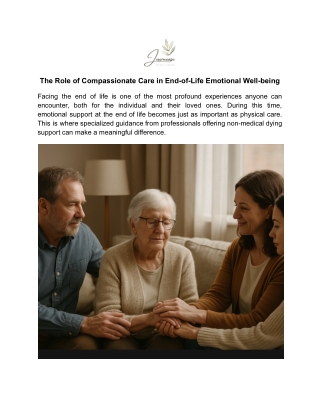 The Role of Compassionate Care in End-of-Life Emotional Well-being