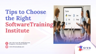 Tips to Choose the Right Software Training Institute